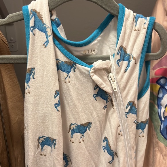 Kyte Baby Sleep Sac .5 TOG Horse Blue Used - Picture 1 of 8